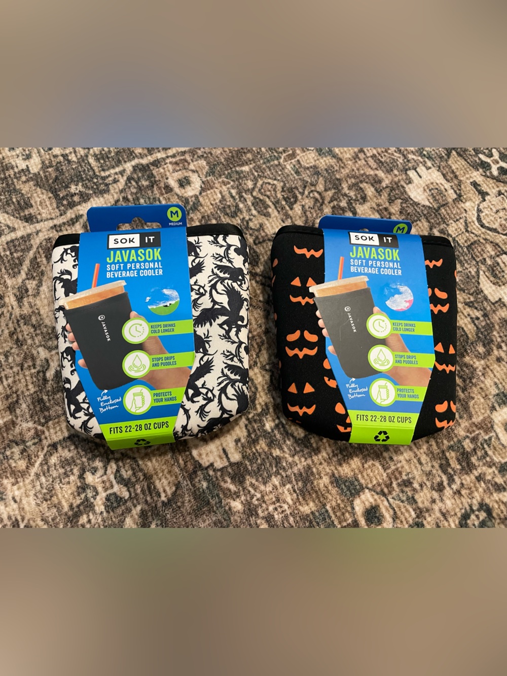 Sok It Javasok
Halloween cup sleeves
Lot of 2
Medium 22-28 ozs